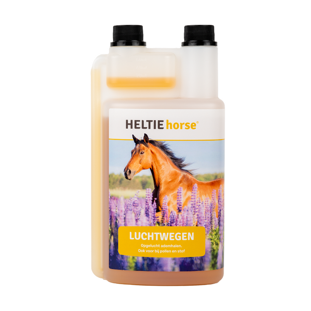 Heltie Horse luchtwegen tinctuur voor een gezonde ademhaling van paarden