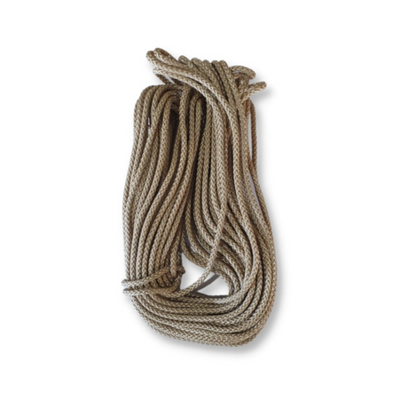 Beige koord van 4 mm dik in een bundel van 20 m