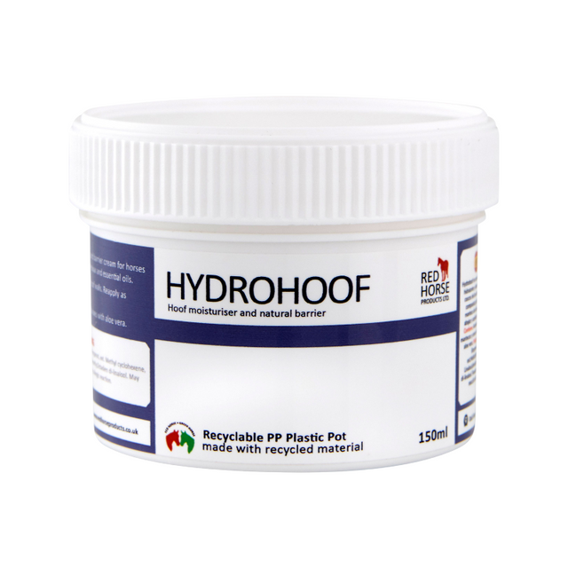 Potje vochtregulerende creme voor de paardenhoeven. RedHorse Hydrohoof