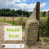 Slowfeedernet voor een hooibaaltje van 20kg in maas 3cm.